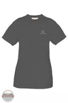 Simply Southern SS-SHE-GRAPHITEHTHR She Believed She Could T-Shirt in Graphite Heather Front View