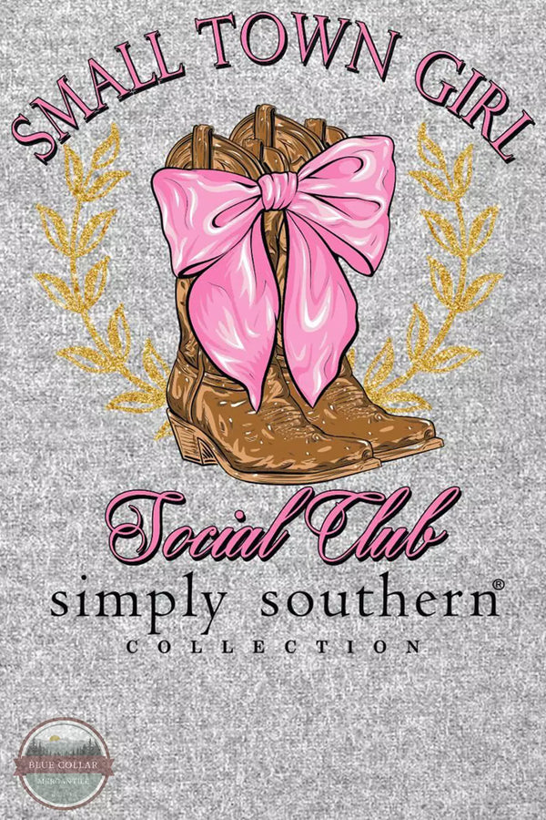 Simply Southern SS-SMALLTOWN-HTHRGRY Prefer Dogs T-Shirt Detail View