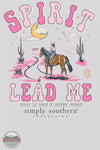 Simply Southern SS-SPIRIT-WHITEWATER Spirit Lead Me T-Shirt in Whitewater Gray Detail View