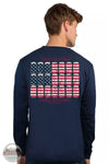 Simply Southern ULS-UNITED-NIGHTSKY United We Stand Long Sleeve T-Shirt in Nightsky Back View