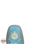 Smoky Mountain 3305C Child's Desert Flower Western Boot in Turquoise Toe View