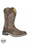 Smoky Mountain 3311 Presley Western Boot in Brown Distressed/Vintage Charcoal Profile View
