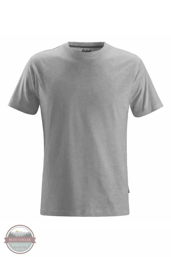 Snicker's Workwear 1361310 Classic Short Sleeve T-Shirt Grey Front View