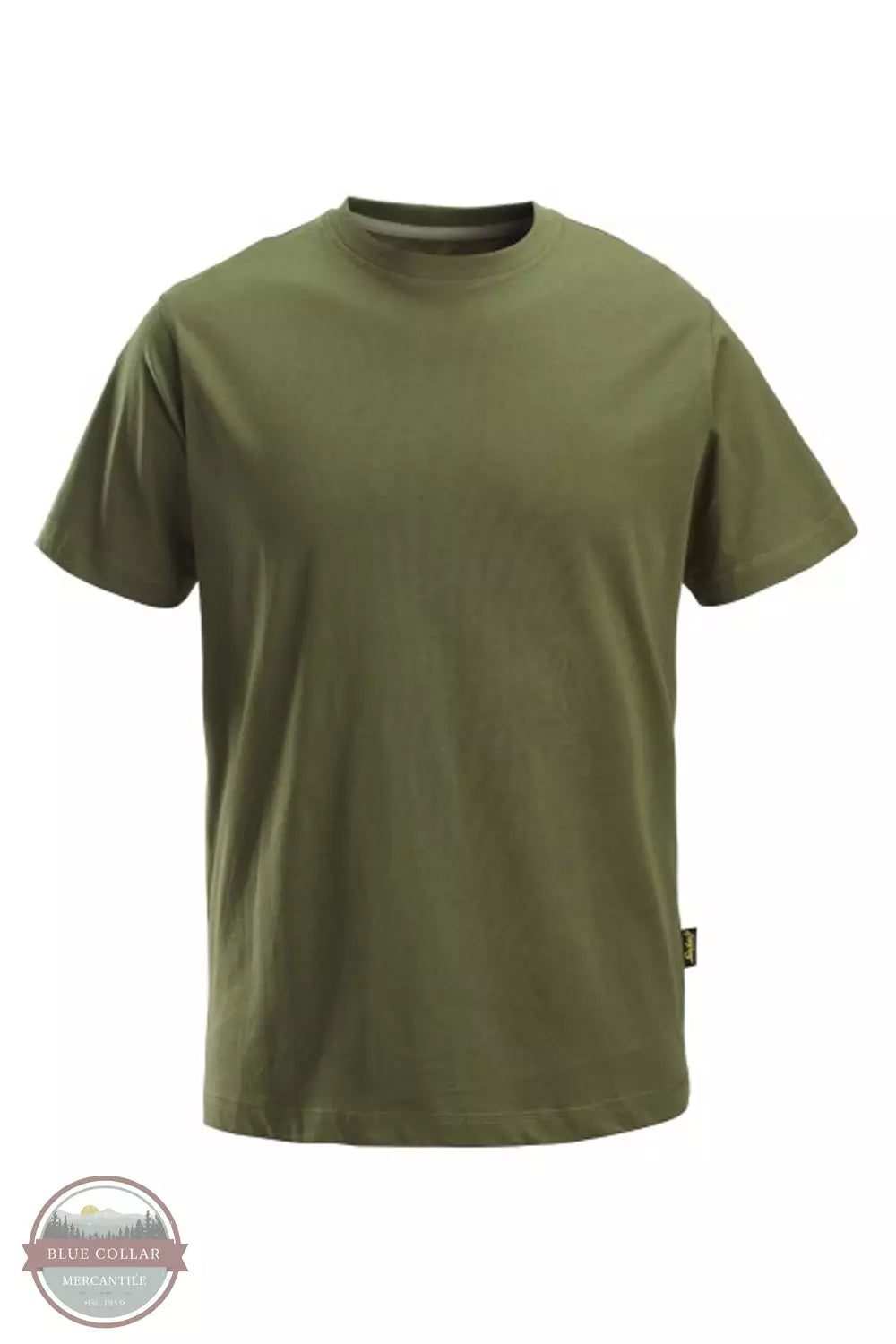 Snicker's Workwear 1361310 Classic Short Sleeve T-Shirt Khaki Green Frontn View