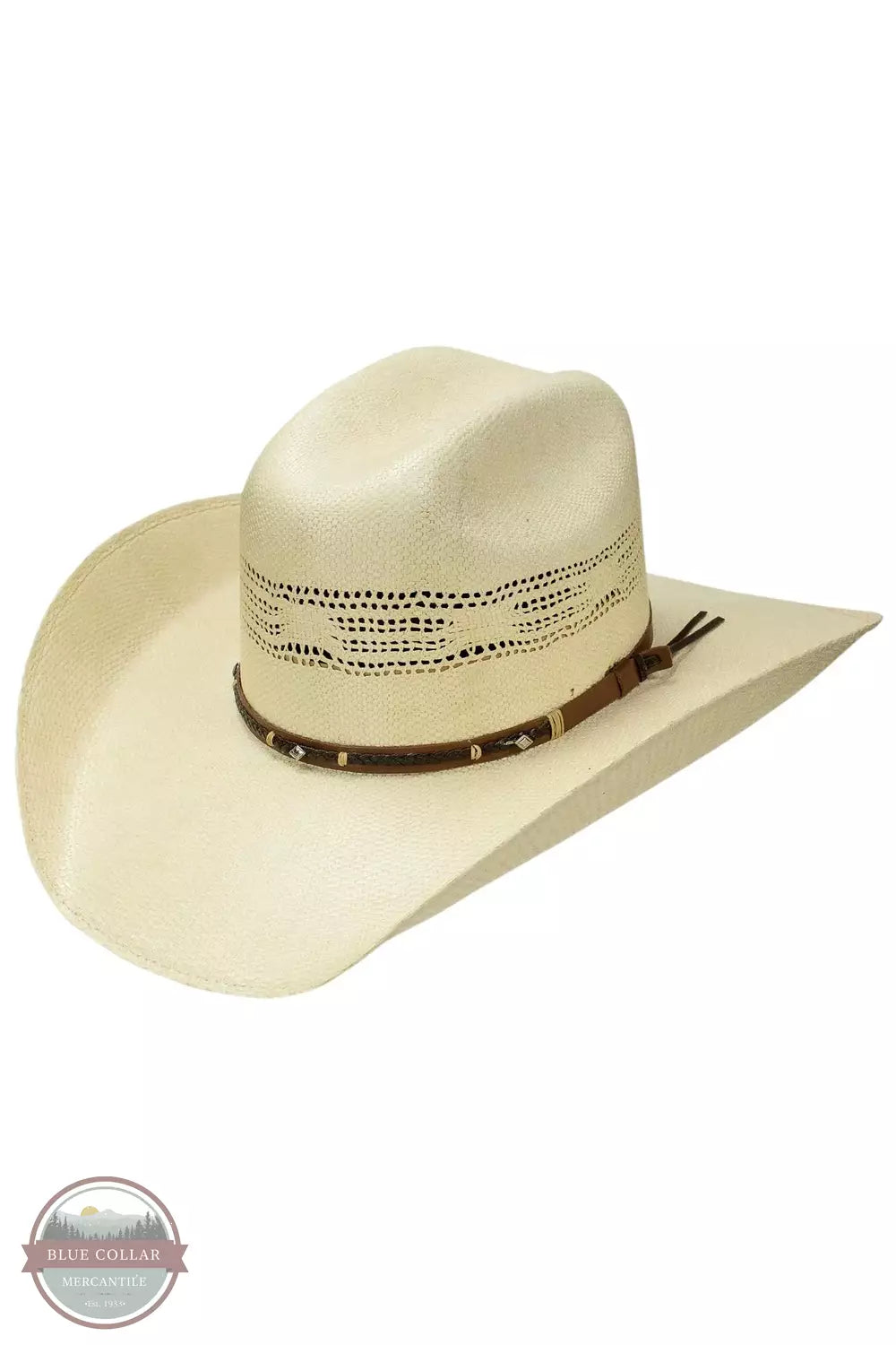 Stetson SSMLCK-5140-05 Mule Creek Straw Hat in Wheat Profile View