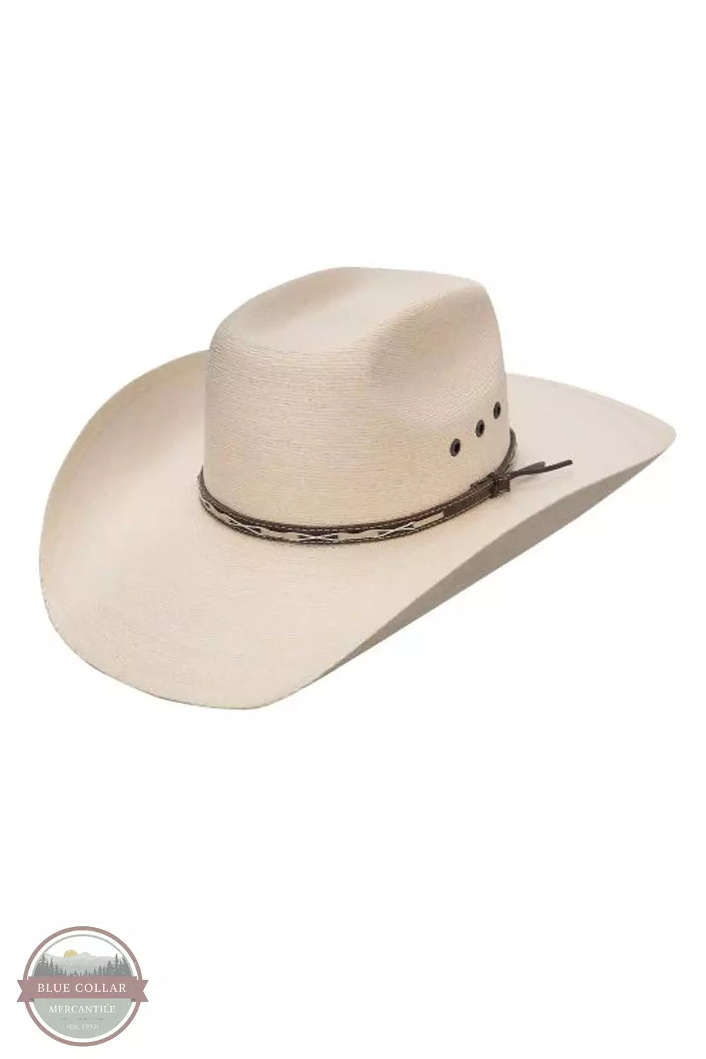 Stetson SSSQRE-7940-81 Square Eyelets Regular Oval Straw Hat Profile View