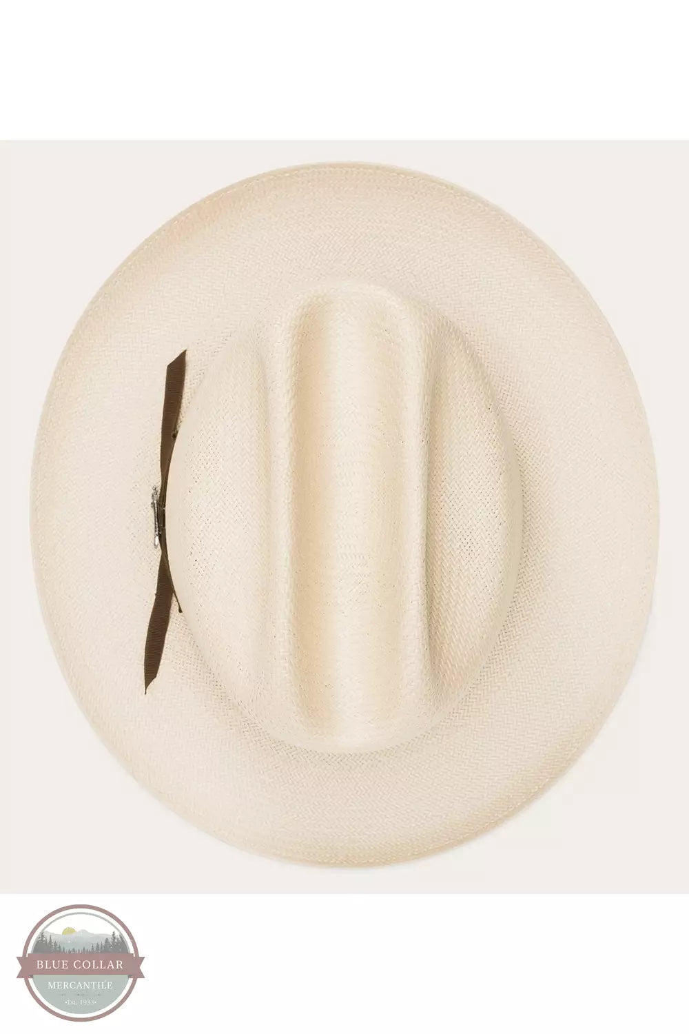 Stetson TSOPRDS0526-61-66 Open Road Western Straw Hat in Silver Belly Tope View
