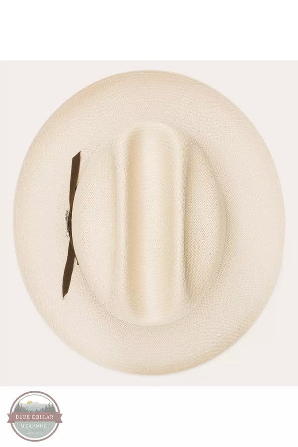 Stetson TSOPRDS0526-61-66 Open Road Western Straw Hat in Silver Belly Tope View