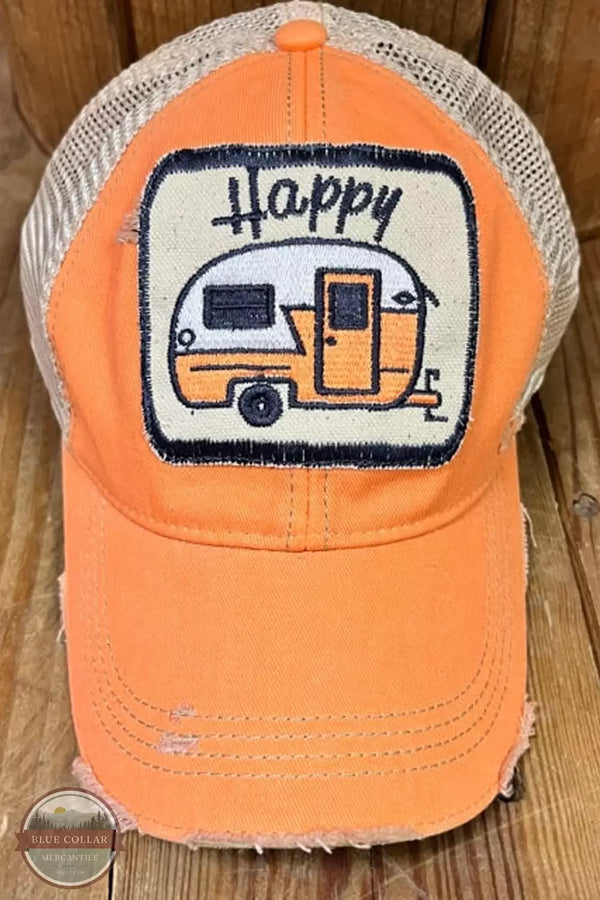 The Goat Stock Happy Camper Cap Front View