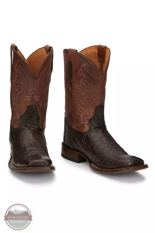 Tony Lama TL5259 Canyon Caiman Belly Tail 11" Pullon Western Boot Pair View