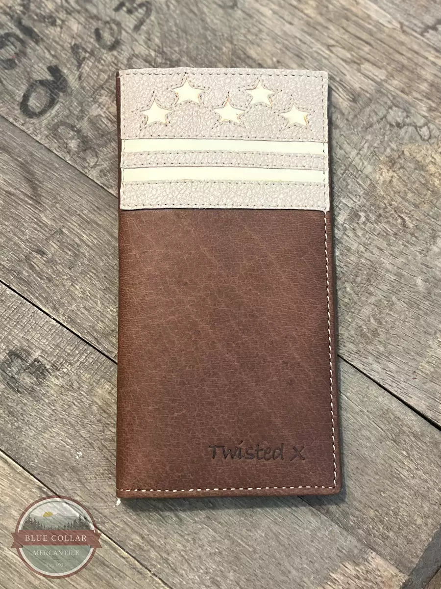 Twisted X XRC-1010 Leather Flag Rodeo Wallet Front View