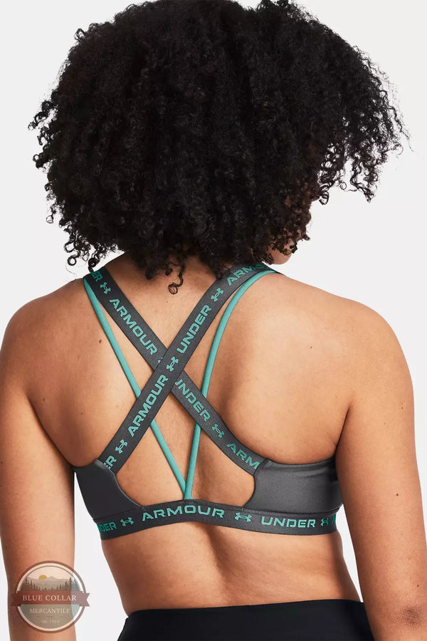 Sports Bra with Knitted Pattern (Turquoise )