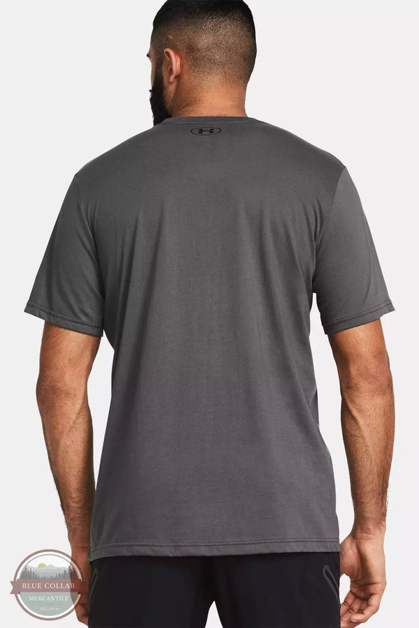 Under Armour 1361903 Stacked Logo Fill Short Sleeve T-Shirt Castlerock Back View