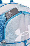 Under Armour 1364181 Hustle Sport Backpack Cosmic Blue Cell Phone View