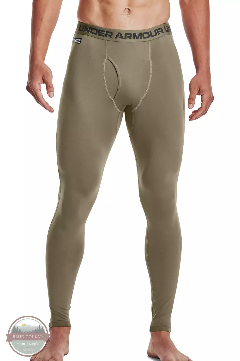 Under Armour 1365390-499 Tactical ColdGear Infrared Base Leggings in Federal Tan Front View
