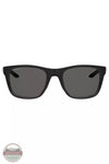 Under Armour 1368126-002 Raid Sunglasses in Shiny Black / Dark Ruthenium Front View