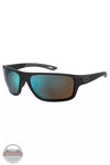 Under Armour 1368134-883 Battle Outdoor Sunglasses in Matte Black / Blue Green Profile View