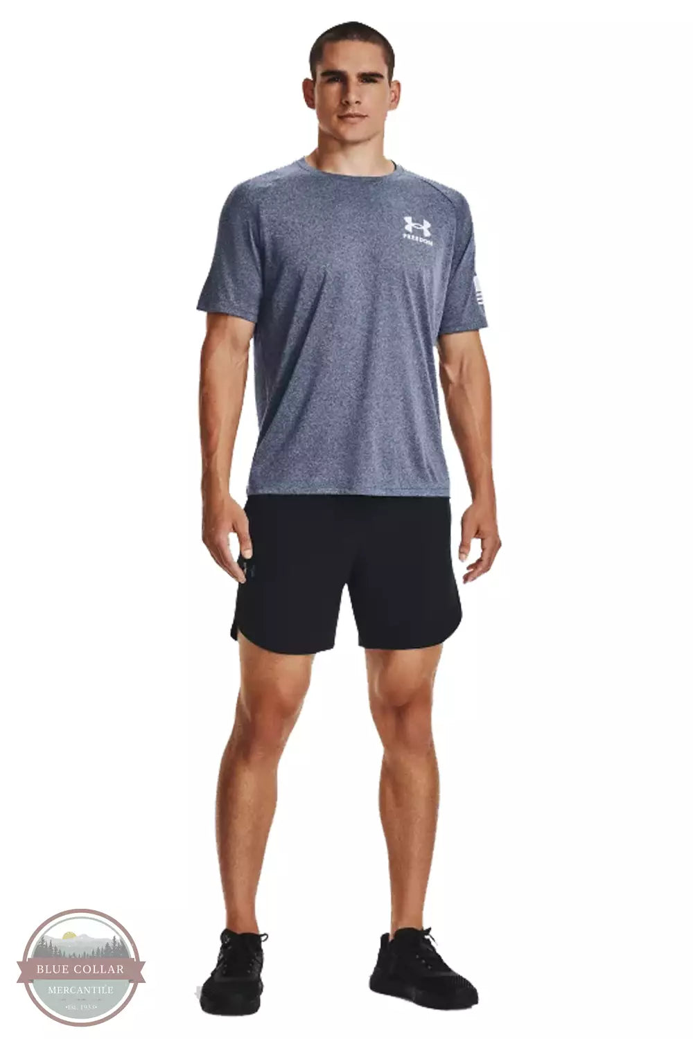 Under Armour 1369468 Tech Freedom T-Shirt Full View. Available in multiple colors