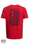 Under Armour 1370810&nbsp;Men's UA Freedom Flag T-Shirt Red Midnight Navy Back View