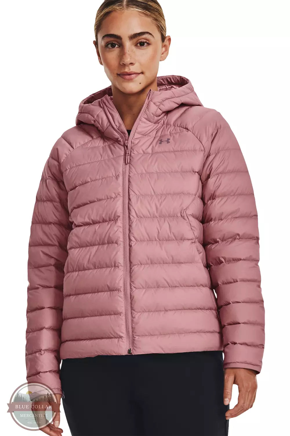Under Armour 1372648 Storm Armour Down 2.0 Jacket Pink Elixir Front View