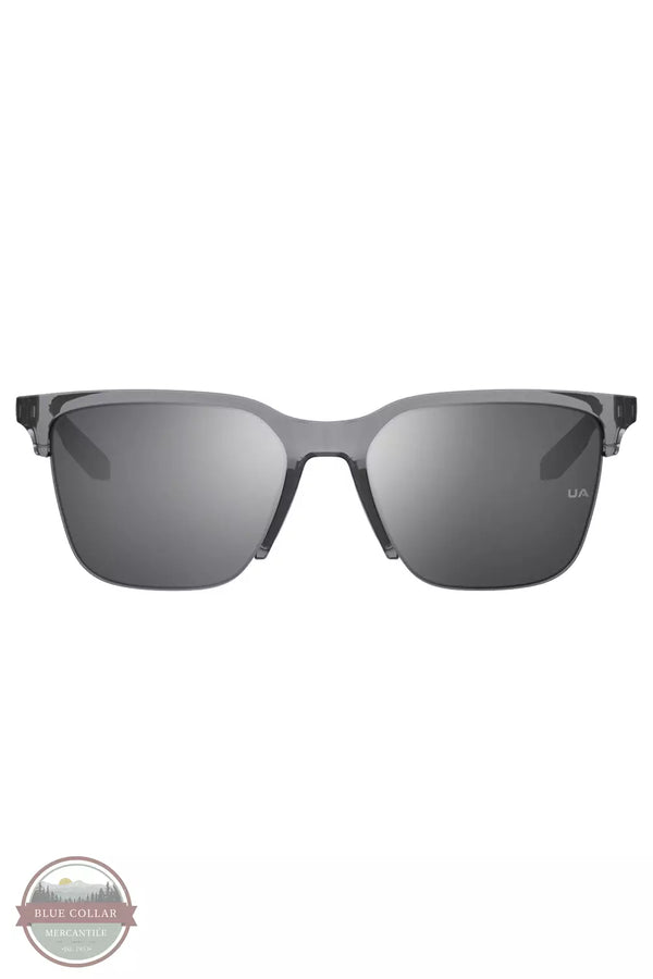 Under Armour 1374561-066 Phenom Mirror Sunglasses in Concrete / Silver / Palladium Front View
