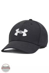 Under Armour 1376701 Blitzing Adjustable Cap Black White Front View