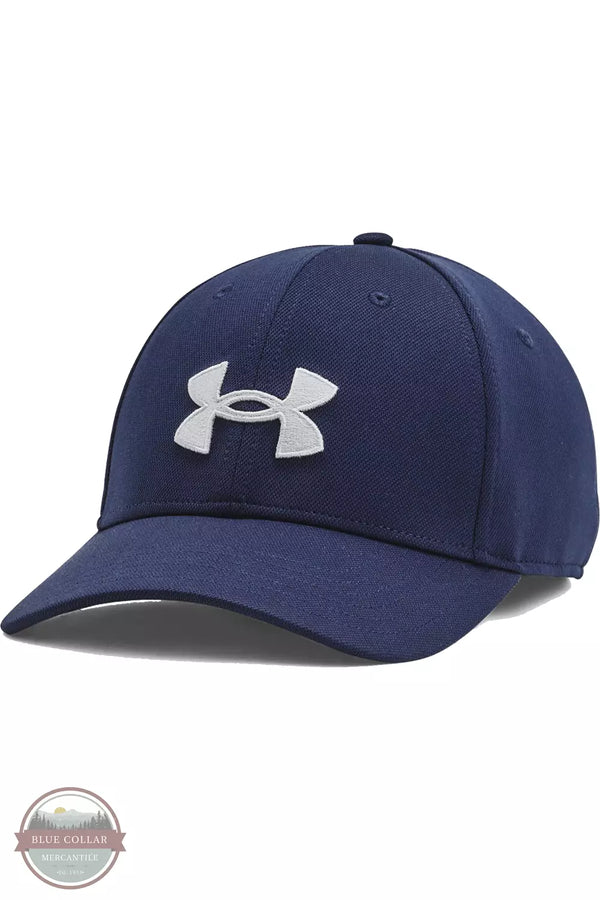 Under Armour 1376701 Blitzing Adjustable Cap Midnight Navy Front View