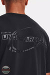 Under Armour 1376860-001 Sportstyle Short Sleeve T-Shirt in Black/Lime Surge Detail View