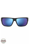 Under Armour 1378142-883 Freedom Attack 2 ANSI Mirror Sunglasses in Matte Black / Blue Mirror Front View