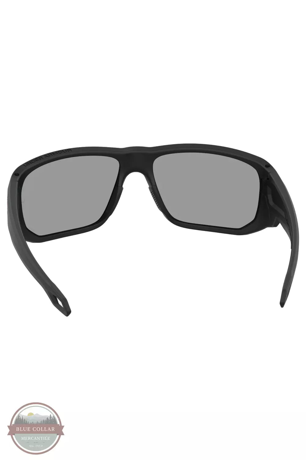 Under Armour 1378142-883 Freedom Attack 2 ANSI Mirror Sunglasses in Matte Black / Blue Mirror Inside View
