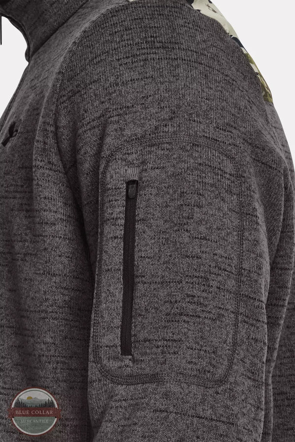 Under Armour 1382178 Specialist Print Quarter Zip Pullover Charcoal Detail View