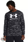 Under Armour 1382889-001 ABC Camo Long Sleeve T-Shirt in Black Front View
