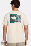 Under Armour 1382908 Walleye Short Sleeve T-Shirt Summit White Back View