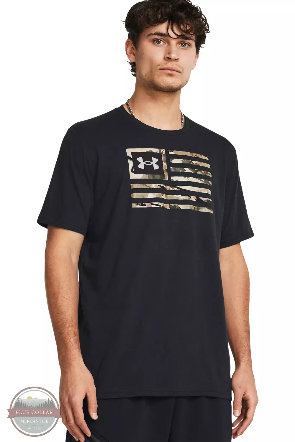 Under Armour 1382969-001 Freedom Flag Short Sleeve T-Shirt Front View