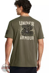 Under Armour 1382996 Freedom Mission Made T-Shirt Marine Green Black Back View