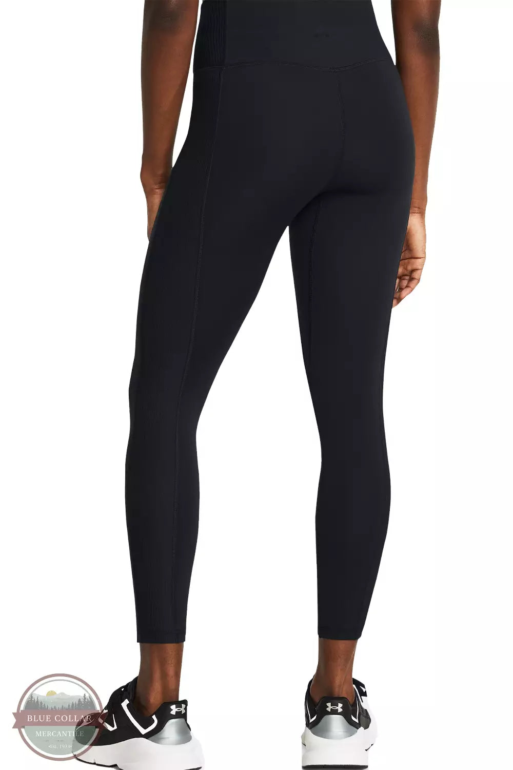Under Armour 1383607 Black Meridian Crossover Ankle Leggings Back View