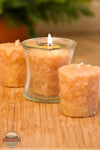 Warm Glow Candle BANNUT3P Banana Nut Bread 3 Pack Votive Candles Front View