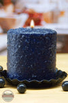 Warm Glow Candle Co. BLUCOBMH Blueberry Cobbler Mini Hearth Candle Front View