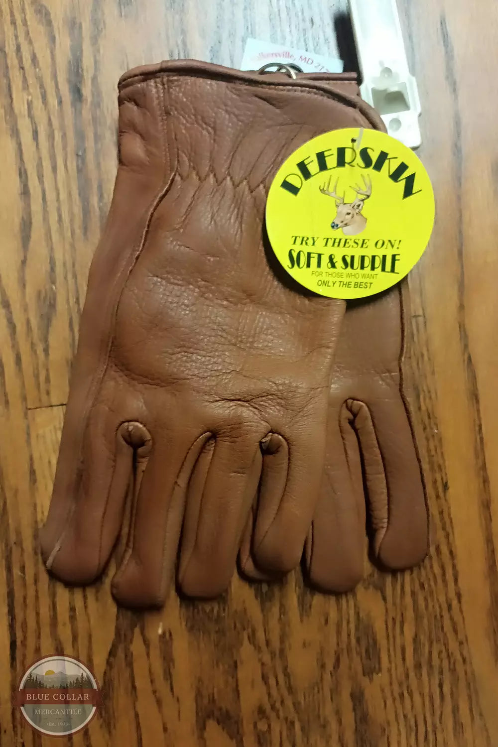 Wilt's Gloves 812FL Deerskin Driver Gloves in Brown Top View