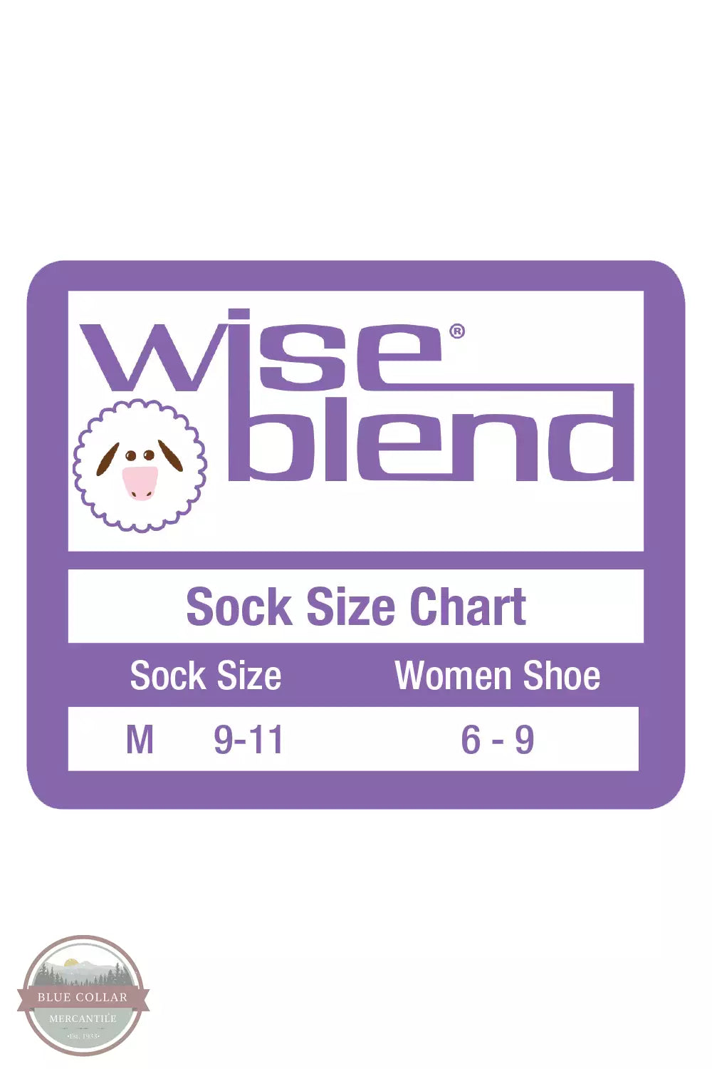 Carolina Ultimate 9634 Wise Blend Ladies Angora Stripe Crew Socks in Black Size Chart
