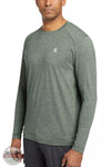 Wolverine W1205540 Edge Long Sleeve T-Shirt Grove Heather Front View