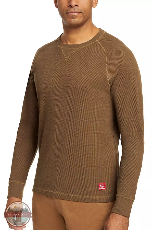 Wolverine W1210890 Walden II Thermal Long Sleeve Shirt Pecan Front View