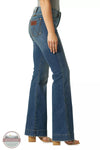 Wrangler 1011MPESY Retro Premium High Rise Slim Trouser Jeans in Shelby Side View