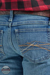 Wrangler 112325802 Kids 20X No. 44 Slim Straight Jeans in Tobiano Back Detail View
