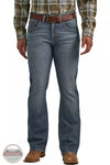 Wrangler 112335748 Rock 47 Slim Fit Boot Cut Jeans in Abbey Way Front View