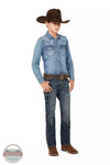 Wrangler 112336145 Retro Slim Bootcut Jeans in Layton Full Front View