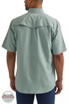 Wrangler 112344572 Performance Snap Shirt in Gray Back View