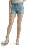 Wrangler 112344602 Retro Bailey High Rise Cut Off Shorts in Quinn Front View