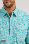 Wrangler 112344692 20X Competition Advanced Comfort Snap Shirt in Pine Paisley Detail View
