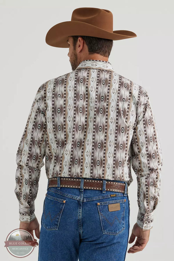 Wrangler 112346071 Checotah Western Snap Shirt Back View